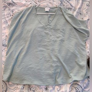 Seafoam Oversized relaxed pocket tee